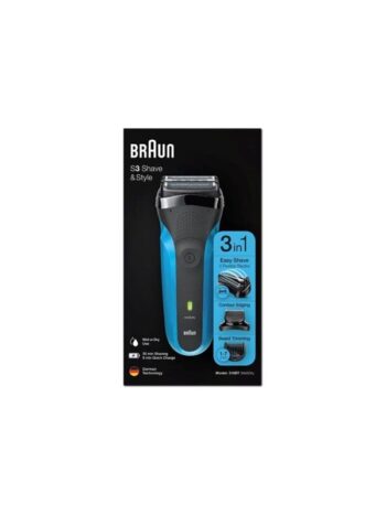 Barbermaskine S3 Shave&style 310bt Blue Fra Braun