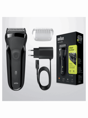 Barbermaskine Series 3 300 Sort Fra Braun